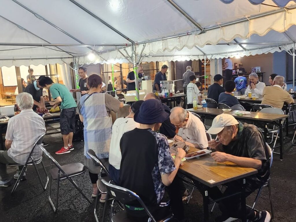 塙区、夕涼み会
